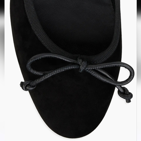 $795 Christian Louboutin Sweetie Jane Black Suede Ballerina Flats EU 37 US 7 NIB - Picture 5 of 13